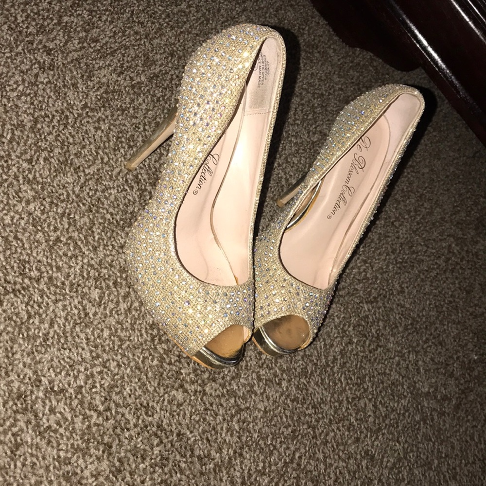 Gold heels